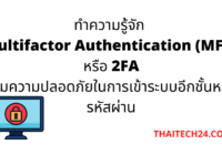 Multifactor Authentication (MFA) 2FA